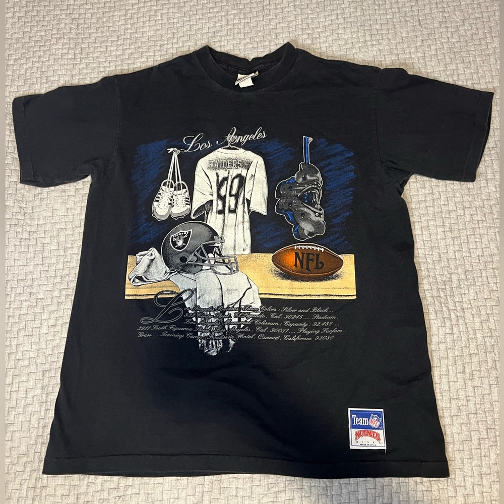 Vintage Nutmeg Los Angeles Raiders T-Shirt Size XL